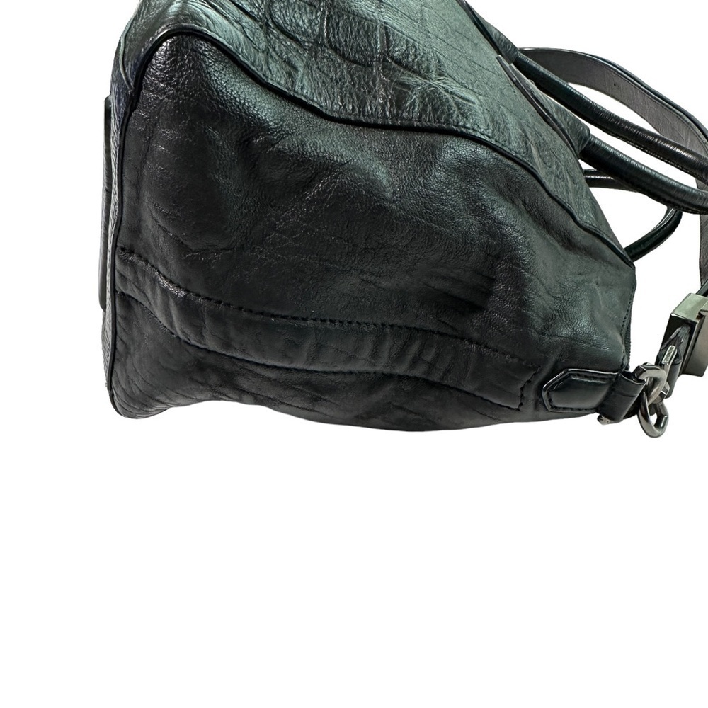 Vintage Givenchy Black Leather Croc Embossed Antigona Bag - Picture 3 of 14
